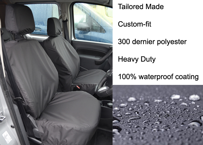 Tailored Front Pair - Driver & Non-Fold Passenger - Black (image for) Tailored Front Pair - Driver & Non-Fold Passenger - Black