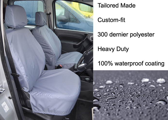 Tailored Front Pair - Driver & Non-Fold Passenger - Grey (image for) Tailored Front Pair - Driver & Non-Fold Passenger - Grey