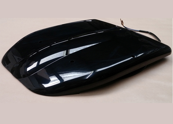 (image for) Le Mans Electric Vent - black - with louvre vent grille