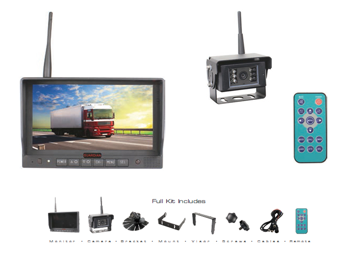 (image for) CCTV15D Reverse System - 7" display, night vision c/w visor