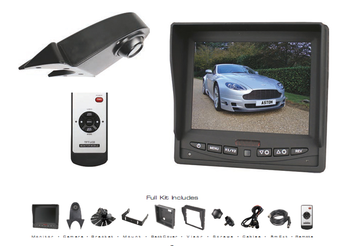 (image for) CCTV18A Reverse System - 5.6" screen display, night vision dome