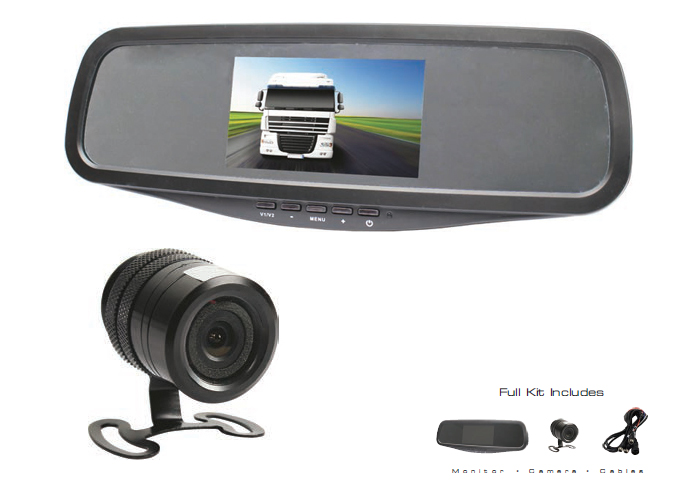 (image for) CCTV22 Reverse System - 7" screen display, night vision camera