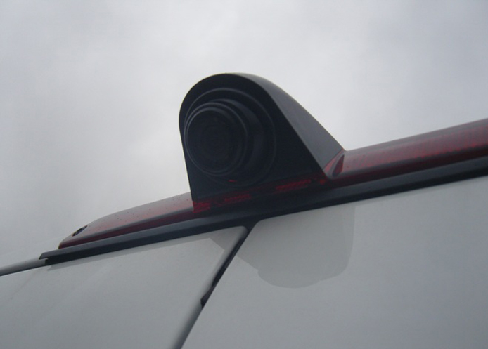 (image for) CCTV Reverse System - mirror display, night vision dome camera