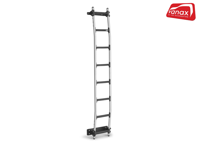 Crafter (2007-17) - H2 - 8 rung Aluminium rear door ladder (image for) Crafter (2007-17) - H2 - 8 rung Aluminium rear door ladder
