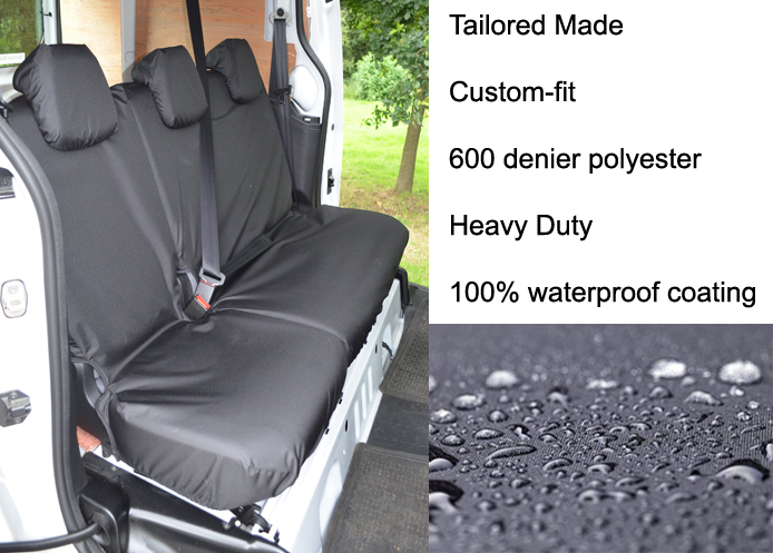 (image for) Tailored Rear Single & Double Seat - Black