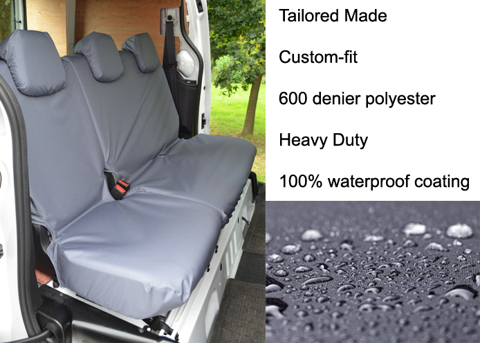 (image for) Tailored Rear Single & Double Seat - Grey
