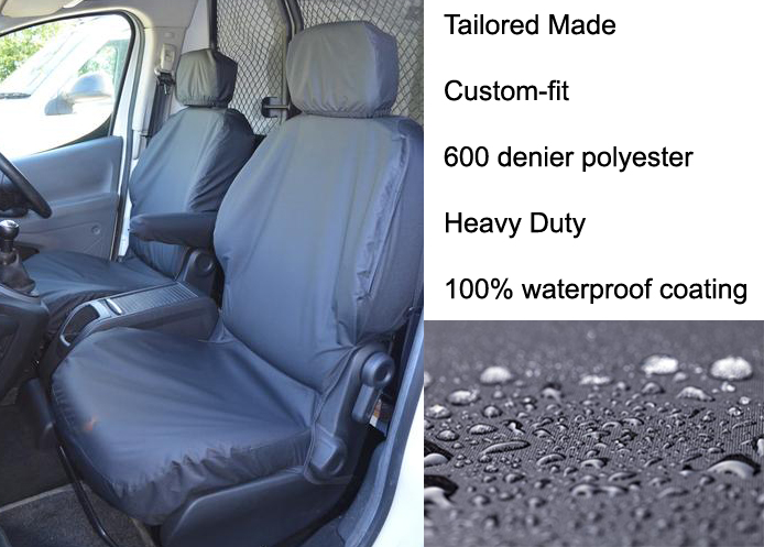 (image for) Tailored Front Pair - Driver & Single Passenger - Black