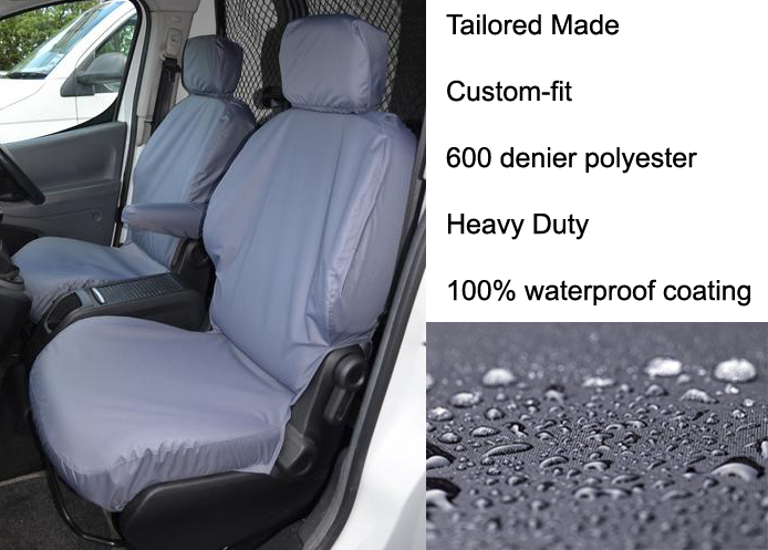 (image for) Tailored Front Pair - Driver & Single Passenger - Grey