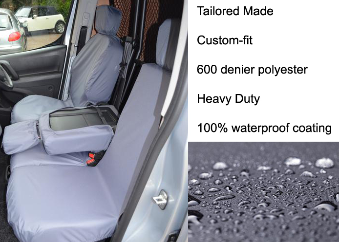 (image for) Tailored Front - Driver & Folding Double Passenger - Grey