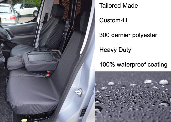 Tailored Front - 3 Seater front seat - Black (image for) Tailored Front - 3 Seater front seat - Black