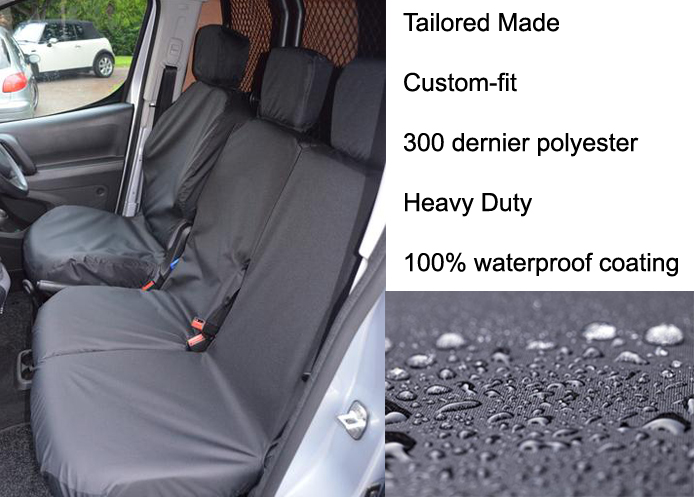 (image for) Tailored Front - 3 Seater front seat - Black