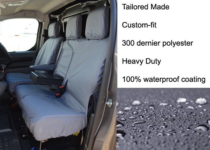 (image for) Driver & Double Passenger with Worktray - Grey