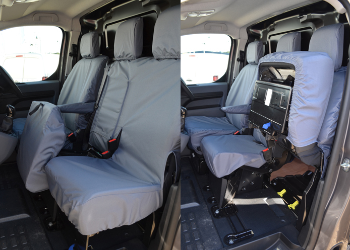 (image for) Driver & Double Passenger with Worktray - Grey