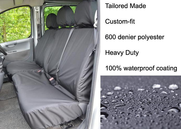 (image for) Tailored Front Pair - Driver & Double Passenger - Black