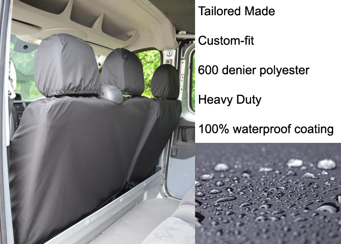 (image for) Tailored Front Pair - Driver & Double Passenger - Black