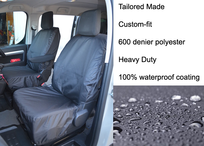 (image for) Tailored Front Pair - Driver & Single Passenger - Black