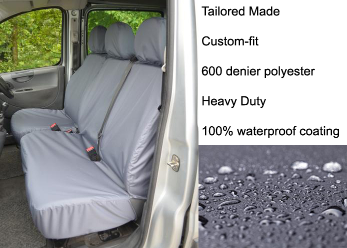 (image for) Tailored Front Pair - Driver & Double Passenger - Grey