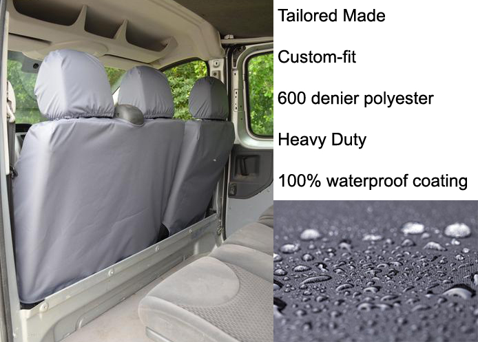 (image for) Tailored Front Pair - Driver & Double Passenger - Grey