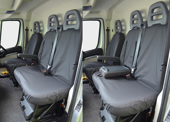 (image for) Tailored Front Pair - Driver & Double Passenger - Black