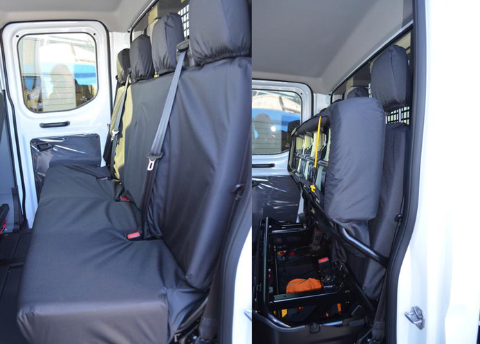 (image for) Tailored - Rear 4-Seater Bench - Black