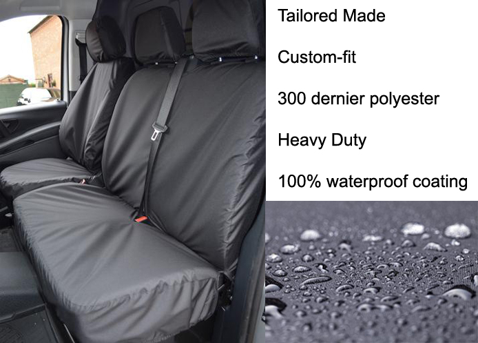 (image for) Tailored - Driver & Double Passenger without armrest - Black