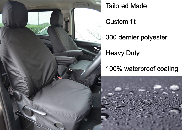 (image for) Tailored - Driver & Single Passenger with armrest - Black