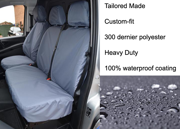 (image for) Tailored - Driver & Double Passenger without armrest - Grey