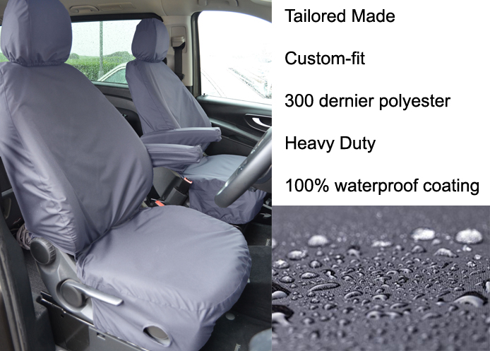 (image for) Tailored - Driver & Single Passenger with armrest - Grey