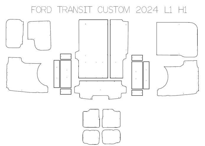 (image for) L2 H1 Leader Model - Full Ply Lining Kit inc. floor